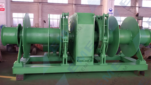 30T double drums electric winch