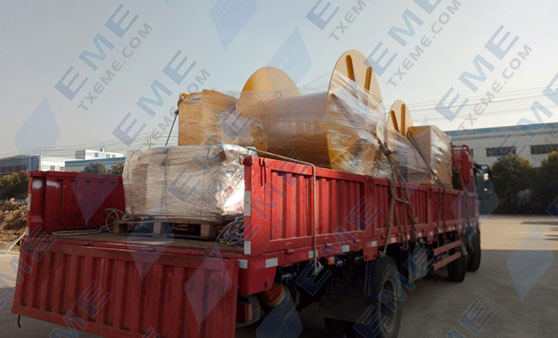 Two Sets of 3T Electric Cable Winch were Sent to Dalian Marine Platform in 18th Jan, 2018
